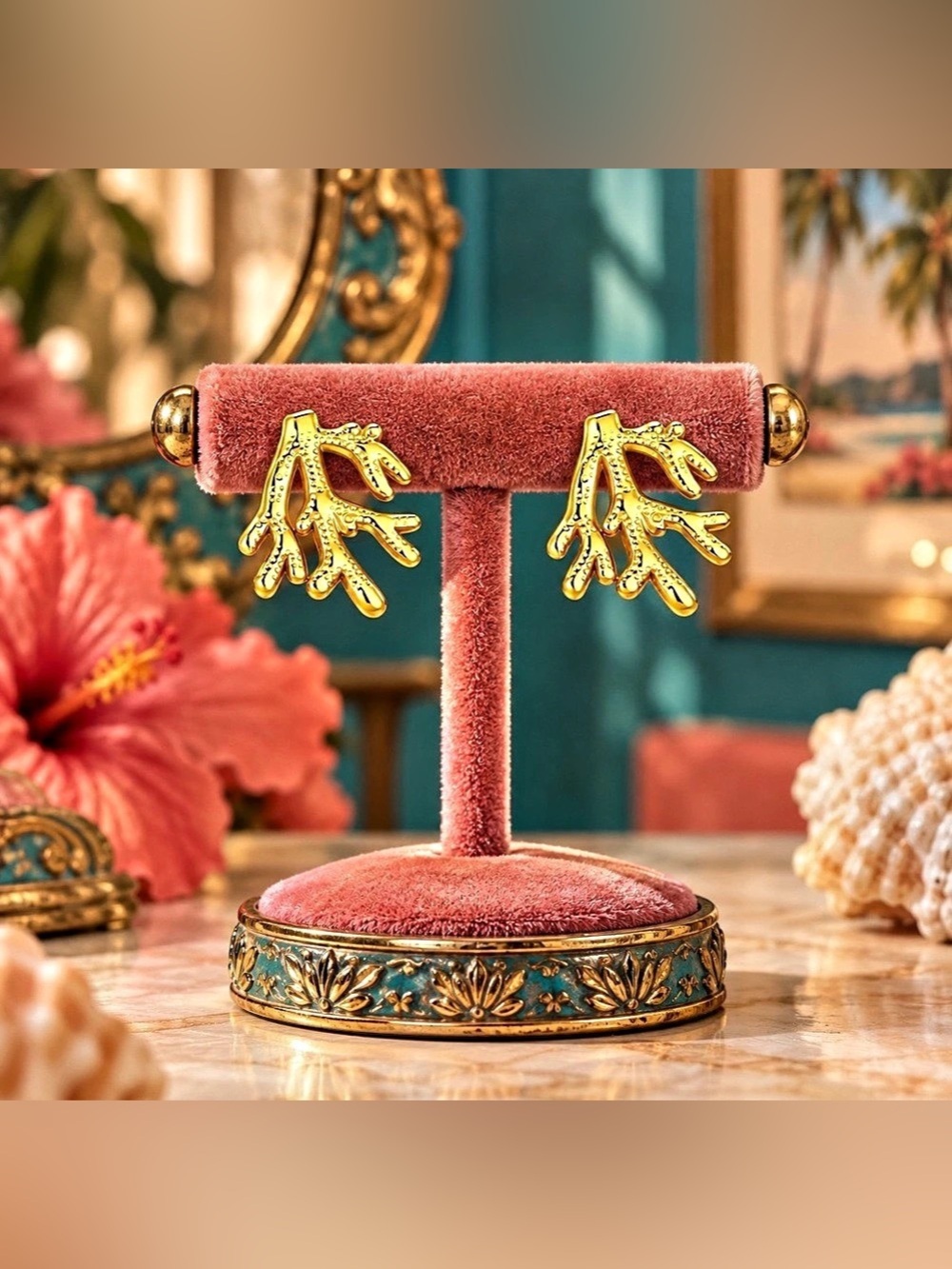 🌺 Coralis Earrings-Sandaya Signature Premium Collection🌺